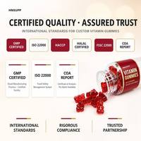Gummies vitaminées sans sucre personnalisées, fabriquées en usine OEM, pour la supplémentation quotidienne en multiples vitamines