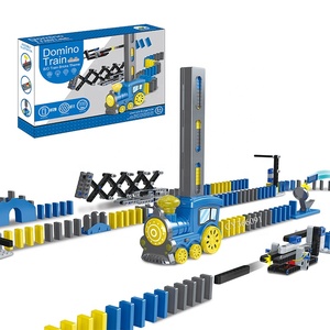 120PCS <strong>Dominoes</strong> Toy <strong>Train</strong> With Light and Sound DIY Educational Toys for Kids - Product Image 4