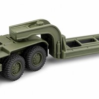 Camion tracteur RC 6x6 avec remorque à plateau, télécommande 2,4 GHz, 105 cm, 7,4 V, ABS + métal, jouet cadeau, chargeur inclus, intérieur-extérieur