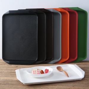 Rectangular Serving <b>Tray</b> Brownish Orange Solid Color For Hotel Food And <b>Tea</b> Use - Product Image 4