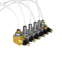 Conector Submarino IP68 de Ángulo Recto, Resistente al Agua, con Recubrimiento Dorado, para Cableado Marino, ROV, Cable de Alimentación Submarino, 6 Pines
