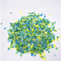 Confettis ronds multicolores en gros, confettis de table, saupoudrages pour la décoration de fêtes d'anniversaire, de mariages et de festivals