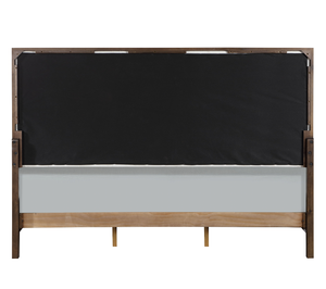 Modern Light Gray Fabric Adjustable Convertible Queen <b>Bed</b> - Product Image 6