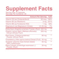 Compléments alimentaires pour la ménopause fabriqués en usine, pour femmes, capsules pour l'équilibre hormonal féminin, contre les sueurs nocturnes, les bouffées de chaleur et les changements d'humeur