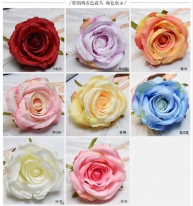 LFH083 Cổ Phiếu Đầy Màu Sắc Nhân Tạo Hoa Hồng Đầu Cho Trang Trí Tiệc Cưới - Product Image 4