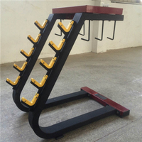 ST-1067 Équipement de musculation commercial pour salle de sport, support de rangement en métal pour haltères avec barres