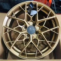 Nouvelles jantes en alliage d'aluminium forgé de 18/19/20 pouces, couleur or foncé, à rayons multiples, 5x114.3 pour Tesla Model Y pour M & WRX