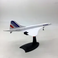 Modèle d'avion en métal moulé sous pression Air France Concorde à l'échelle 1/200 de 30 cm, cadeau de collection avec trains d'atterrissage