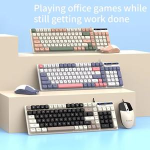 New K1 Mechanical <b>USB</b> 2.0 Wired Computer <b>Keyboard</b> 101-Key Desktop Office OEM ODM Custom Logo Plug and Play Wholesale - Product Image 6