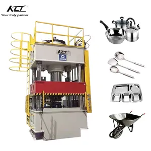 Mesin pres hydraulic Ulis empat tiang cnc, mesin pres hydraulic Ulis 300 ton untuk peralatan dapur
