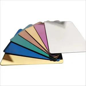 PVD Mirror Color Coating Finish stainless steel 4*8FT 4*10FT Grade 201 304 316 410 430 Stainless Steel Sheets