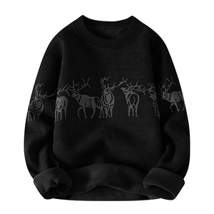 Novo Suéter Masculino de Inverno Casual, Pulôver Quente para Homens, Suéteres Slim com Gola Alta, Pulôveres Tricotados Masculinos - Product Image 1