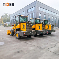 Chargeuse sur pneus compacte TDER de 1,5 tonne (1,5t) avec moteur YUNNEI, fabriquée en Chine