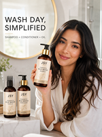 Kit de Soins Capillaires à l'Eau de Riz Fermentée Marque Blanche : Shampoing, Après-Shampoing, Huile Capillaire Nourrissante – Fabricant OEM ODM, Fournisseur en Gros