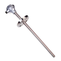 Flanged Stainless Steel Thermocouple 0-200℃ a Class 4-20mA Temperature Sensor Output KNC Big Head Telescopic Tube for Industry