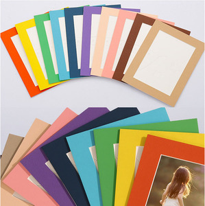 Cadres <span class=keywords><strong>photo</strong></span> en carton multicolores pour projets DIY et activités scolaires, présentoirs de photos de mariage - Product Image 6