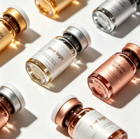 Étiquettes autocollantes en vinyle holographique personnalisées, résistantes à l'huile, pour l'emballage de flacons de 3 ml, avec un aspect premium et une adhérence forte