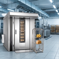 Four à pâtisserie rotatif en acier inoxydable durable avec contrôle précis de la température, machine de production pour boulangerie