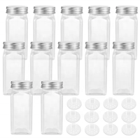 Stockage des assaisonnements bouteille pot en verre conteneur réservoir en verre cuisine pots à épices vente en gros