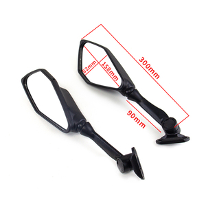 Rétroviseurs de moto noirs pour <span class=keywords><strong>Kawasaki</strong></span> <span class=keywords><strong>Ninja</strong></span> <span class=keywords><strong>ZX6R</strong></span> ZX636 2009-2023 - Product Image 2