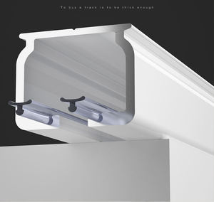 High Quality Heavy Duty Square Thick <b>Aluminum</b> Alloy <b>Curtain</b> <b>Track</b> Rail Curved <b>Curtain</b> <b>Track</b> - Product Image 5