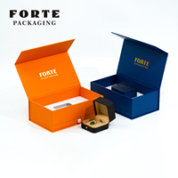 Boîte à bijoux à couvercle magnétique, nouveau style, nouveau design, logo personnalisé pour un cadeau d'anniversaire de couple
