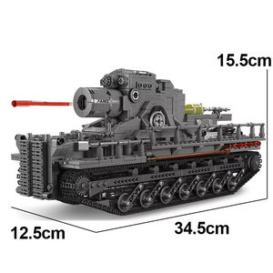 MOULD KING 20028 Bloques de construcción de tanques de control remoto militar-Construye el modelo Karl Mortar-Regalos ideales para niños - Product Image 5