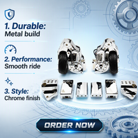 Support de stationnement auxiliaire en aluminium chromé pour moto, engrenage de démarrage rapide, neuf, spécialement conçu pour les modèles HD Touring