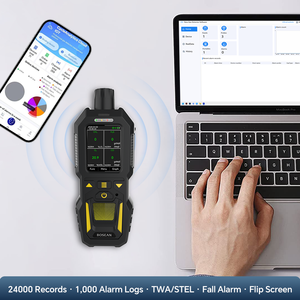 Detector de <span class=keywords><strong>Gas</strong></span> Multifuncional Inteligente BX403 4 en 1 con Bomba de Succión, Rastreador GPS 4G en la Nube, O2, H2S, CO, LEL, Alarma de Caída, IP66 Resistente al Polvo/Agua - Product Image 2