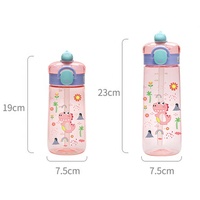 Bouteille Sportive Unisexe en Tritan pour Enfants avec Paille 400ml/600ml – Idéale pour l'École et les Voyages – Vente Chaude – Impression de Logo Personnalisé – Qualité Alimentaire Populaire