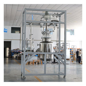 Reaktor Kimia Baru 50L 100L 200L Baja Tahan Karat 316 Ketel Reaksi Otomatis Tekanan Tinggi Pengaduk Kontinu Mesin PLC - Product Image 6