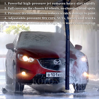 Machine de lavage de voitures automatique à haute pression sans contact professionnelle pour garage de lavage de voitures avec cire à l'eau