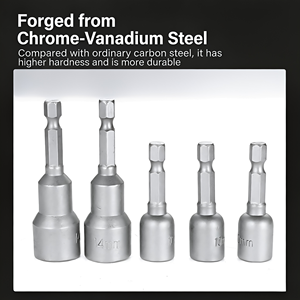 Impact Grade Magnetic Nut Setter Socket Set 6mm-19mm 65mm Hex Shank 1/4" Hex Shank Screwdriver Bit Holder Drill Bit <strong>Adapter</strong> - Product Image 3