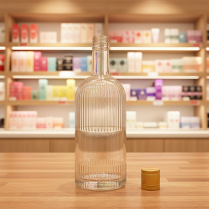 Bottiglie di liquore in vetro ricaricabili all'ingrosso da 500 ml con tappo a vite sigillato in sughero, pronte per diffusori, per whisky, vodka, <span class=keywords><strong>tequila</strong></span> - Product Image 4