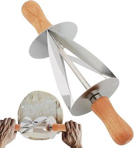 Meilleures ventes de produits ménagers 2026 : Coupe-pâte à croissants avec manche en bois - Product Image 6