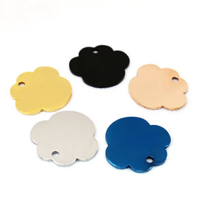 ป้าย ID สุนัขทำจากโลหะสแตนเลสแกะสลักชื่อแบบระเหิดป้ายห้อยคอสร้อยคอพร้อมโซ่ - Product Image 2