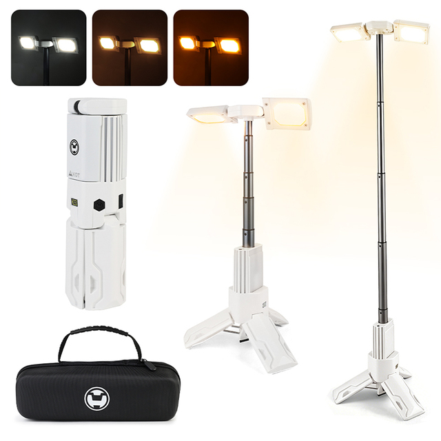 OVOVS Telescopic Outdoor Camping Light High Brightness Output Portable Camping Lamp for Outdoor Camping Emergency Hiking
