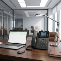 Téléphone IP Wi-Fi Fanvil V62W Gigabit avec écran couleur HD de 2,8 pouces, Wi-Fi double bande 2,4/5 GHz, PoE, conférence 6 voies, 21 touches DSS, 12 lignes SIP