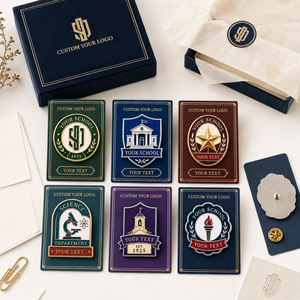Juego de Insignias Escolares Esmaltadas Personalizadas Multicolor para Aniversarios de Departamentos Universitarios y Premios de Honor - Product Image 3