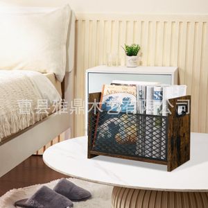 Porte-cartes de bureau en bois transfrontalier, organiseur de documents en bois simple, panier de rangement portable - Product Image 2