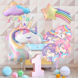 Kit de décoration de ballons d'<span class=keywords><strong>anniversaire</strong></span> sur le <span class=keywords><strong>thème</strong></span> de la licorne, comprend des ballons de licorne pour les fournitures de fête d'<span class=keywords><strong>anniversaire</strong></span> sur le <span class=keywords><strong>thème</strong></span> de la licorne - Product Image 6