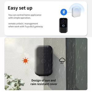 Lifelibero Tuya BLE Nhà Thông Minh Key Khóa An Toàn Hộp Không Thấm Nước Cho Airbnb Bất Động Sản Điện Tử Key Trường Hợp Vân Tay Pin Mã Gỗ - Product Image 6