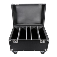 AICPOSE - Estuche de Transporte con Ruedas 4 en 1 para 44 Luces de Escenario, Compartimentos Fijos Independientes, Resistente a Impactos y Colisiones
