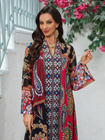 Robe Abaya Musulmane de Luxe Personnalisée de Dubaï pour Femme, Motif Bohème, Tissu Transparent, Design Paisley, Robe Longue Modeste, Grande Taille, Printemps Aïd