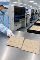 Services de fabrication de circuits imprimés (PCB) et de cartes électroniques assemblées (PCBA) sur mesure - Matériel Rogers, épaisseur du cuivre 35 µm, épaisseur 1,6 mm, ENIG