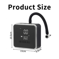 Compresseur d'air portable sans fil 12V le plus vendu pour pneus de voiture, avec affichage numérique ABS et arrêt automatique, modèle simple