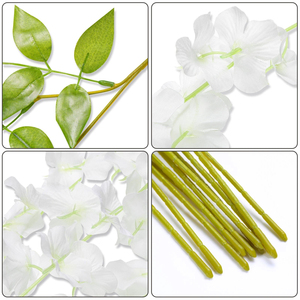 Guirnalda de Glicinia Artificial 2026, Nueva, para Decoración Colgante de Techos en Bodas y Fiestas - Product Image 3
