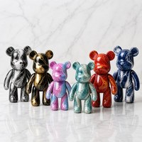 Kit de peinture fluide DIY pour figurines d'ours, pour enfants, adultes, couples, cadeau artisanal pour fête