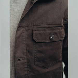 Vestes <span class=keywords><strong>d</strong></span>'<span class=keywords><strong>hiver</strong></span> en toile cirée <span class=keywords><strong>pour</strong></span> hommes, de haute qualité, classiques, en coton, à la mode, neuves, personnalisées, résistantes et durables - Product Image 4