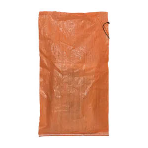 Bolsa de cemento naranja de 25kg, bolsa de polipropileno, bolsas de pp tejidas, sacos de rafia impermeables